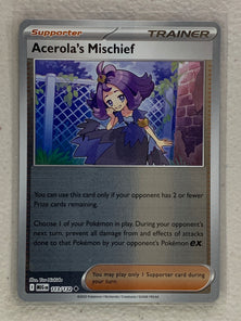Acerola's Mischief Reverse Holo - Uncommon #113/132 - Pokemon ME01: Mega Evolutions