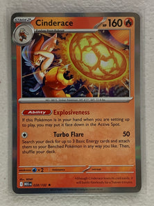 Cinderace Holo - Rare #028/132 - Pokemon ME01: Mega Evolutions