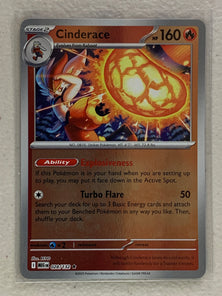 Cinderace Reverse Holo - Rare #028/132 - Pokemon ME01: Mega Evolutions