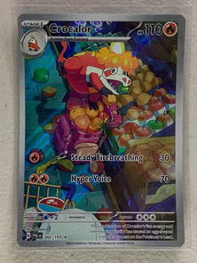 Crocalor - Illustration Rare #202/193 - Pokemon Scarlet & Violet Paldea Evolved