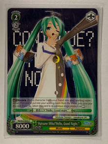 Hatsune Miku "Hello, Good Night." - PD/S22-E045 C - Weiss Schwarz Hatsune Miku