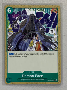 Demon Face - OP01-056 UC - One Piece Card Game Romance Dawn OP-01