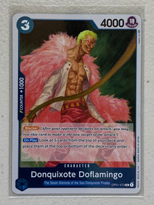 Donquixote Doflamingo - OP01-073 R - One Piece Card Game Romance Dawn OP-01