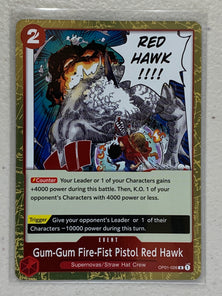 Gum-Gum Fire-Fist Pistol Red Hawk - OP01-026 R - One Piece Card Game Romance Dawn OP-01