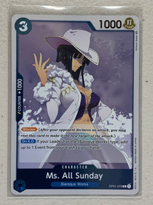 Ms. All Sunday - OP01-079 R - One Piece Card Game Romance Dawn OP-01