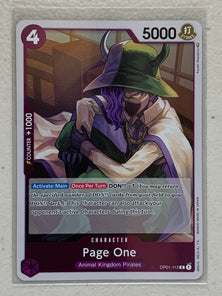 Page One - OP01-112 R - One Piece Card Game Romance Dawn OP-01