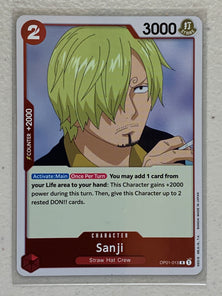 Sanji - OP01-013 R - One Piece Card Game Romance Dawn OP-01