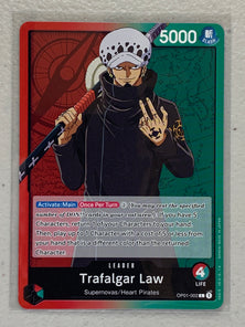 Trafalgar Law - OP01-002 L - One Piece Card Game Romance Dawn OP-01 (Pre-Errata'd)