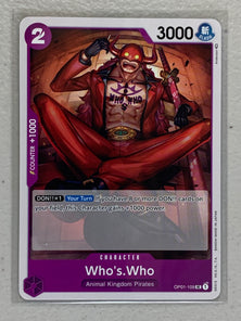 Who's.Who - OP01-109 UC - One Piece Card Game Romance Dawn OP-01