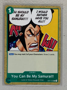 You Can Be My Samurai!! - OP01-055 C - One Piece Card Game Romance Dawn OP-01