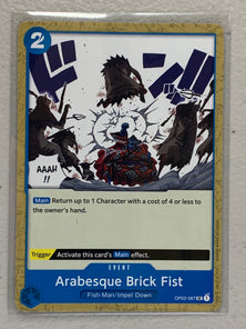 Arabesque Brick Fist - OP02-067 UC - One Piece Card Game Paramount War OP-02