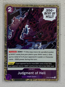 Judgment of Hell - OP02-089 R - One Piece Card Game Paramount War OP-02