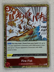 Fire Fist - OP03-018 R - One Piece Card Game Pillars of Strength OP-03