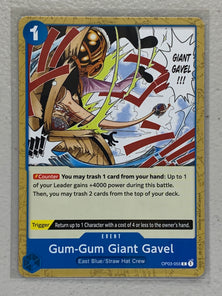 Gum-Gum Giant Gavel - OP03-055 C - One Piece Card Game Pillars of Strength OP-03