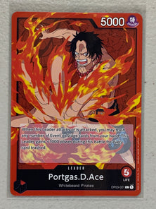 Portgas.D.Ace - OP03-001 L - One Piece Card Game Pillars of Strength OP-03