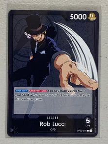 Rob Lucci - OP03-076 L - One Piece Card Game Pillars of Strength OP-03