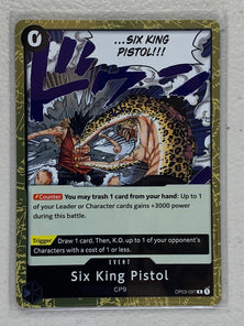 Six King Pistol - OP03-097 R - One Piece Card Game Pillars of Strength OP-03