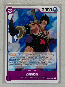 Zambai - OP03-063 UC - One Piece Card Game Pillars of Strength OP-03