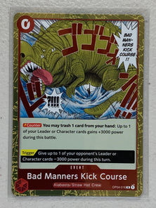 Bad Manners Kick Course - OP04-016 R - One Piece Card Game Kingdom of Intrigue OP-04