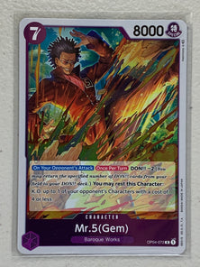 Mr.5 (Gem) - OP04-072 R - One Piece Card Game Kingdom of Intrigue OP-04