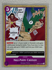 Nez-Palm Cannon - OP04-075 UC - One Piece Card Game Kingdom of Intrigue OP-04