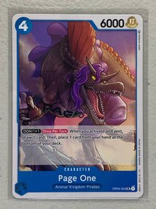 Page One - OP04-053 UC - One Piece Card Game Kingdom of Intrigue OP-04