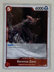 Roronoa Zoro - OP04-015 R - One Piece Card Game Kingdom of Intrigue OP-04