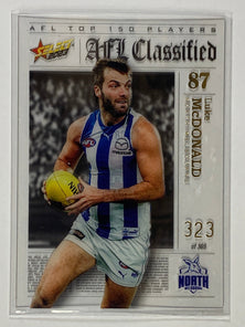 #AC087 Luke McDonald Numbered 323/365 - North Melbourne Kangaroos - AFL Classified - 2023 AFL Footy Stars