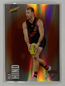 #044 Nick Hind - Essendon Bombers - AFL Base Parallel Colour Spots - 2023 AFL Footy Stars