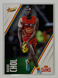 #083 Mabior Chol - Gold Coast Suns - AFL Base - 2023 AFL Footy Stars