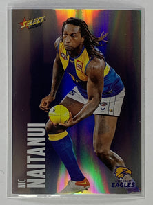 #168 Nic Naitanui - West Coast Eagles - AFL Base Parallel Colour Spots - 2023 AFL Footy Stars