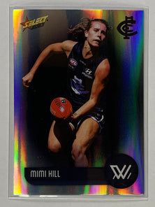 #188 Mimi Hill - Carlton Blues - AFLW Base Parallel Colour Spots - 2023 AFL Footy Stars