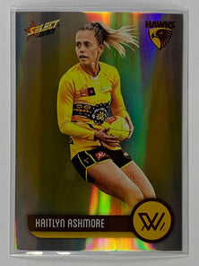 #209 Kaitlyn Ashmore - Hawthorn Hawks - AFLW Base Parallel Colour Spots - 2023 AFL Footy Stars