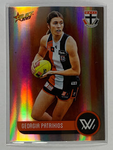 #225 Georgia Patrikios - St Kilda Saints - AFLW Base Parallel Colour Spots - 2023 AFL Footy Stars