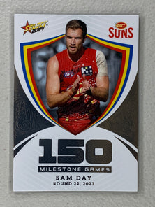 #MG058 Sam Day - Gold Coast Suns - Milestone Games - 2024 AFL Footy Stars