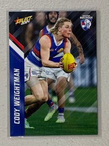 #180 Cody Weightman - Western Bulldogs - AFL Common - 2024 AFL Footy Stars