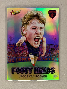 #FH054 Jacob Van Rooyen - Melbourne Demons - Footy Heads - 2024 AFL Footy Stars