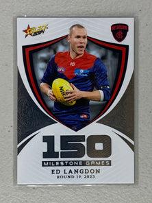 #MG067 Ed Langdon - Melbourne Demons - Milestone Games - 2024 AFL Footy Stars