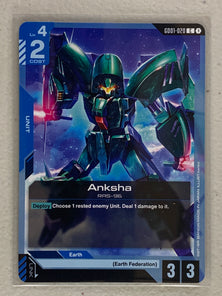 Anksha - GD01-020 C - Gundam Card Game GD01 Newtype Rising