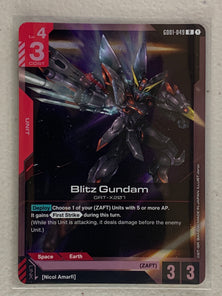 Blitz Gundam - GD01-049 R - Gundam Card Game GD01 Newtype Rising