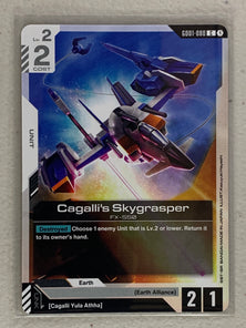 Cagalli's Skygrasper - GD01-080 C - Gundam Card Game GD01 Newtype Rising