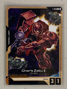 Char's Zaku II (Token) - T-006 C - Gundam Card Game GD01 Newtype Rising