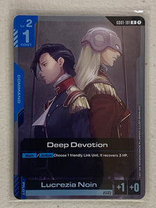 Deep Devotion - GD01-101 R - Gundam Card Game GD01 Newtype Rising