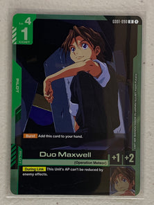 Duo Maxwell - GD01-090 R - Gundam Card Game GD01 Newtype Rising