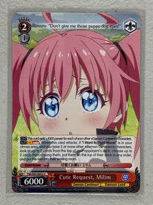 Cute Request, Milim - TSK/S82-E052 U - Weiss Schwarz That Time I Got Reincarnated as a Slime Vol.2