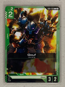 Gouf - GD01-036 C - Gundam Card Game GD01 Newtype Rising