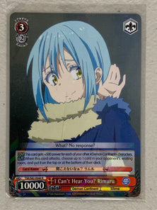 I Can't Hear you? Rimuru - TSK/S82-E040 R - Weiss Schwarz That Time I Got Reincarnated as a Slime Vol.2