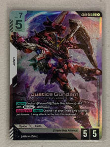 Justice Gundam - GD01-066 LR - Gundam Card Game GD01 Newtype Rising