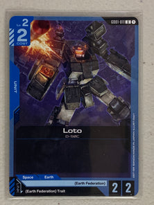 Loto - GD01-011 U - Gundam Card Game GD01 Newtype Rising