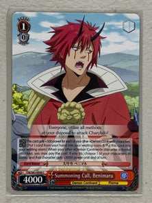 Summoning Call, Benimaru - TSK/S82-E058 C - Weiss Schwarz That Time I Got Reincarnated as a Slime Vol.2